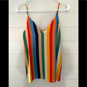 Socialite striped tank top size sm